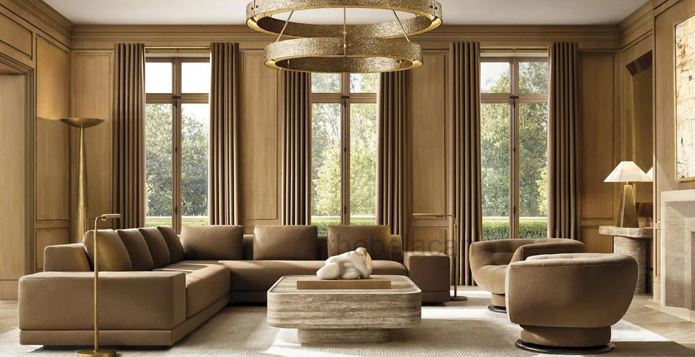 VitLuxe Carved Coffee Table - thebelacan