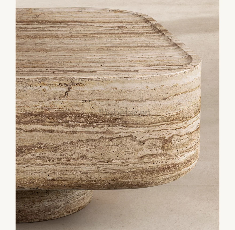 VitLuxe Carved Coffee Table - thebelacan