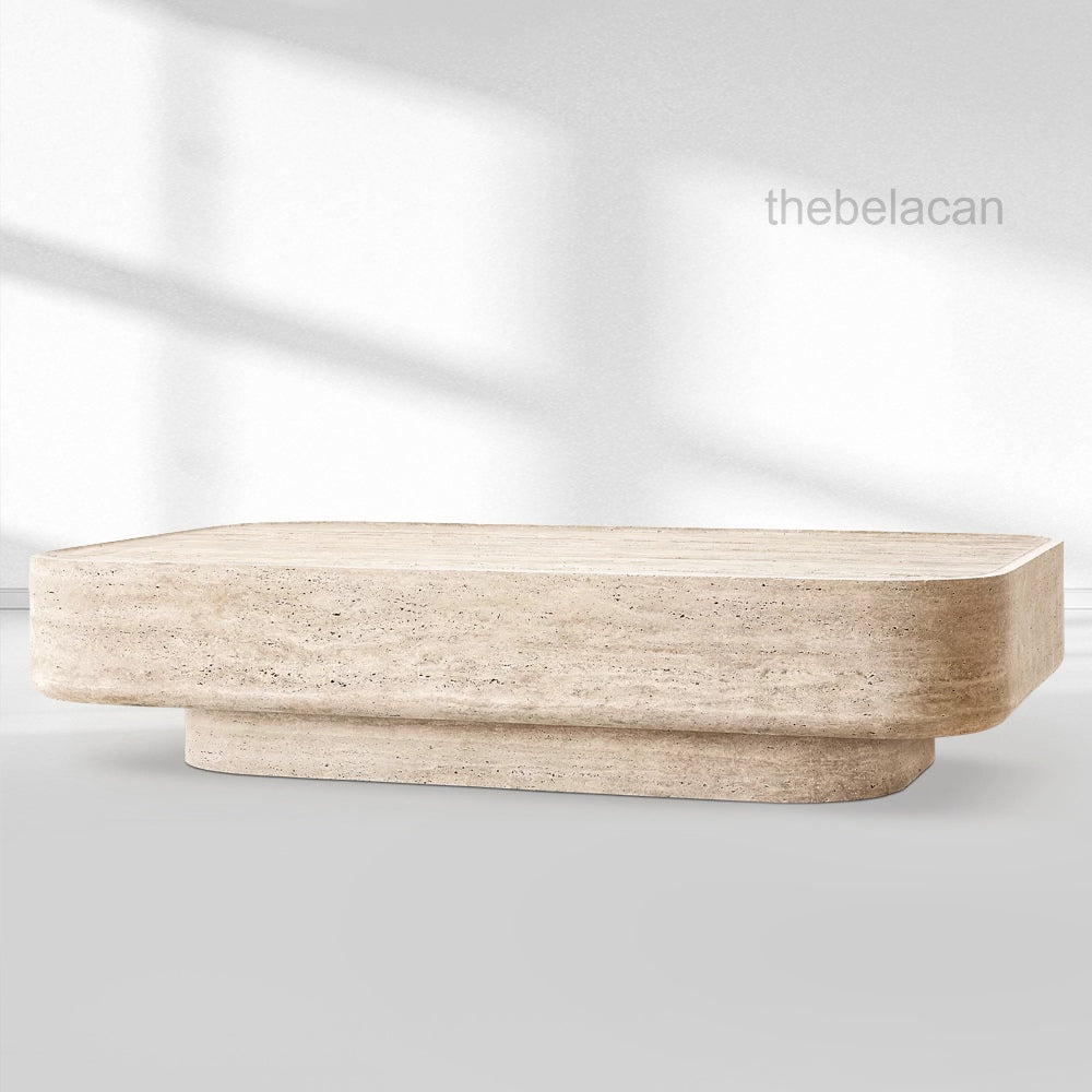 VitLuxe Carved Coffee Table - thebelacan