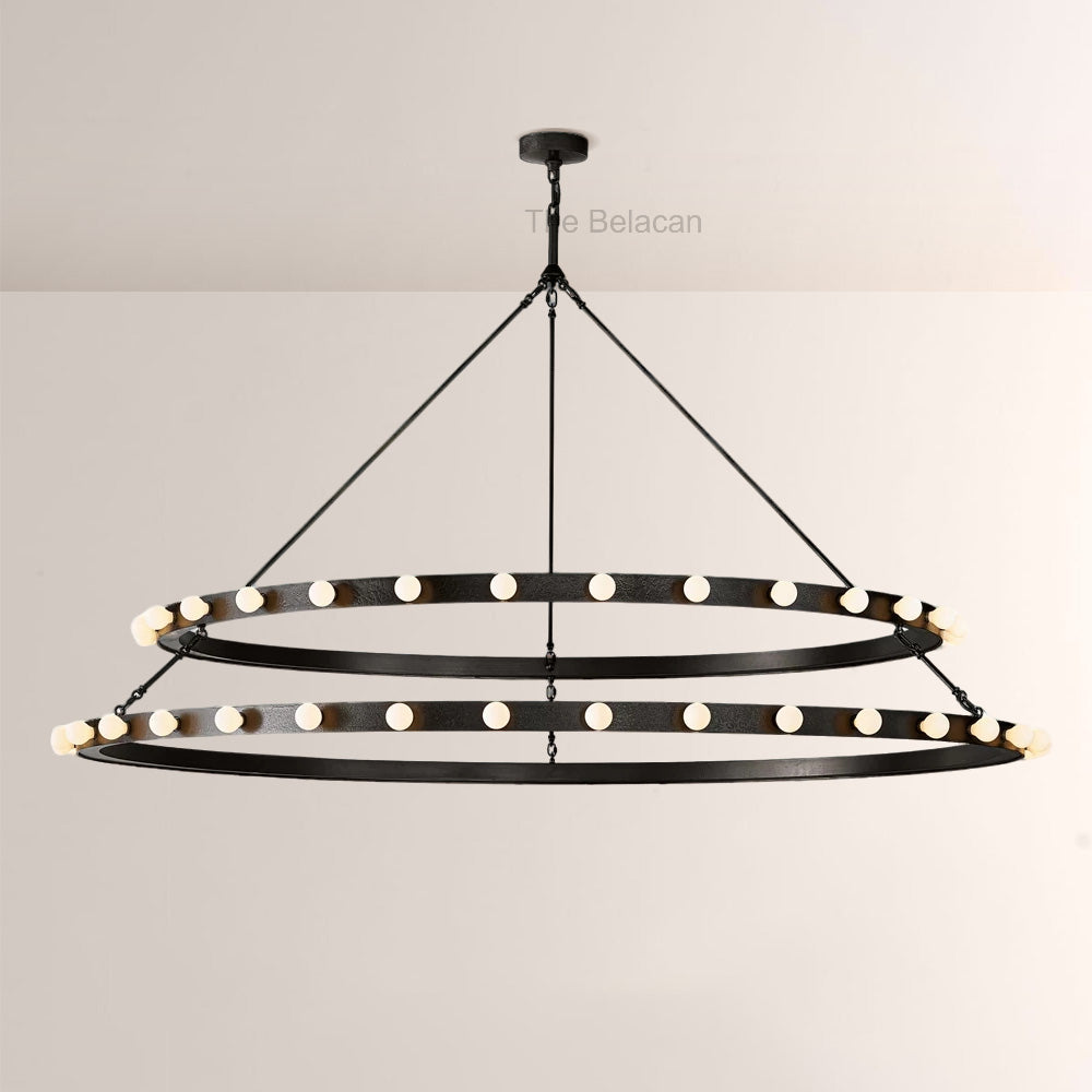 Vitara Round Two Tiered Chandelier - thebelacan