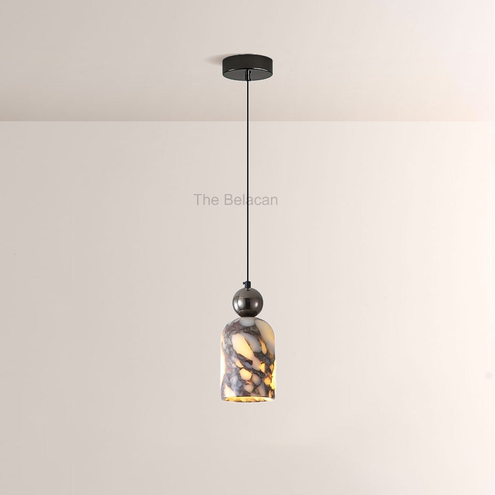 Vitrella Bell-Shaped Marble Pendant - thebelacan