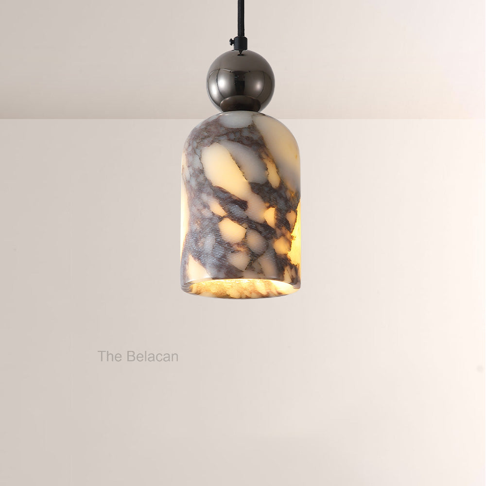 Vitrella Bell-Shaped Marble Pendant - thebelacan