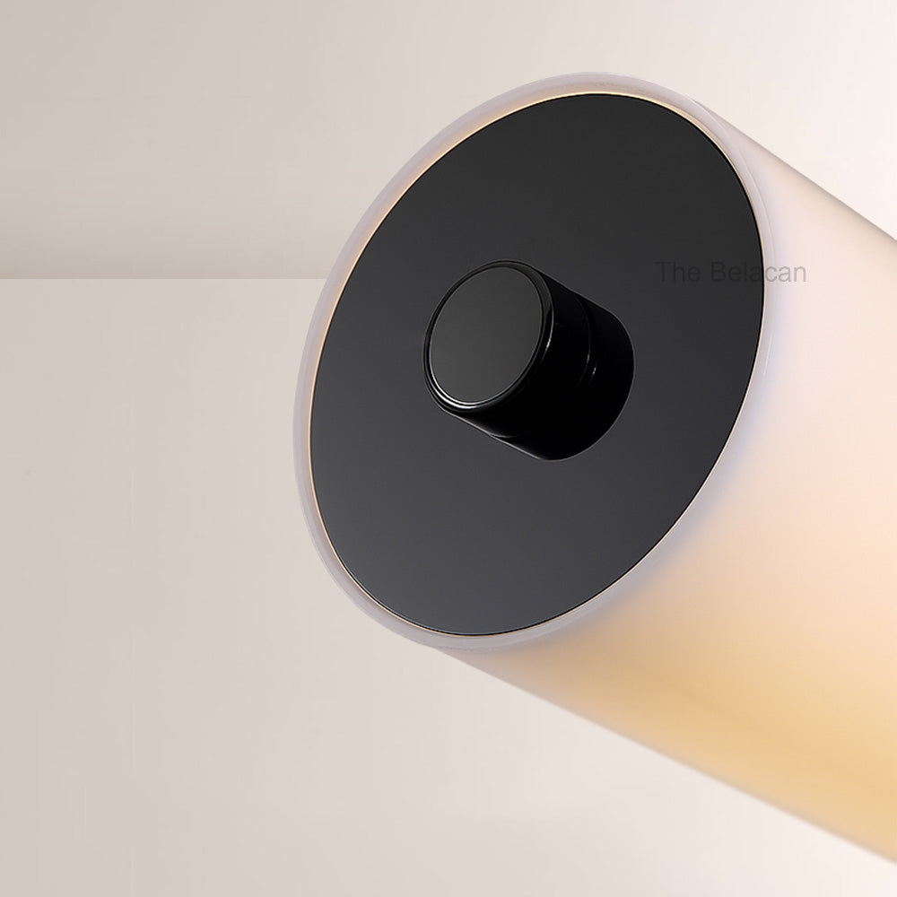 Vitrella Cylindrical Marble-Accent Linear Chandelier - thebelacan