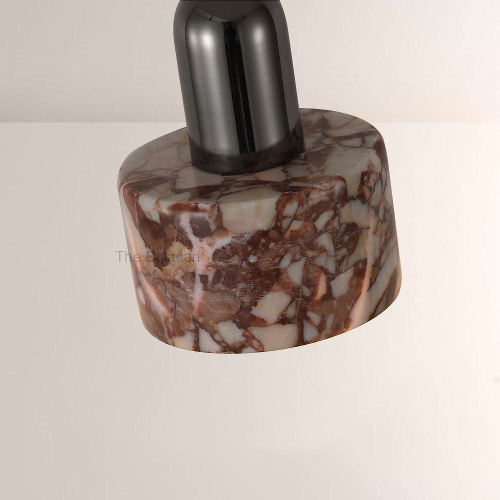 Vitrella Cylindrical Marble Pendant - thebelacan