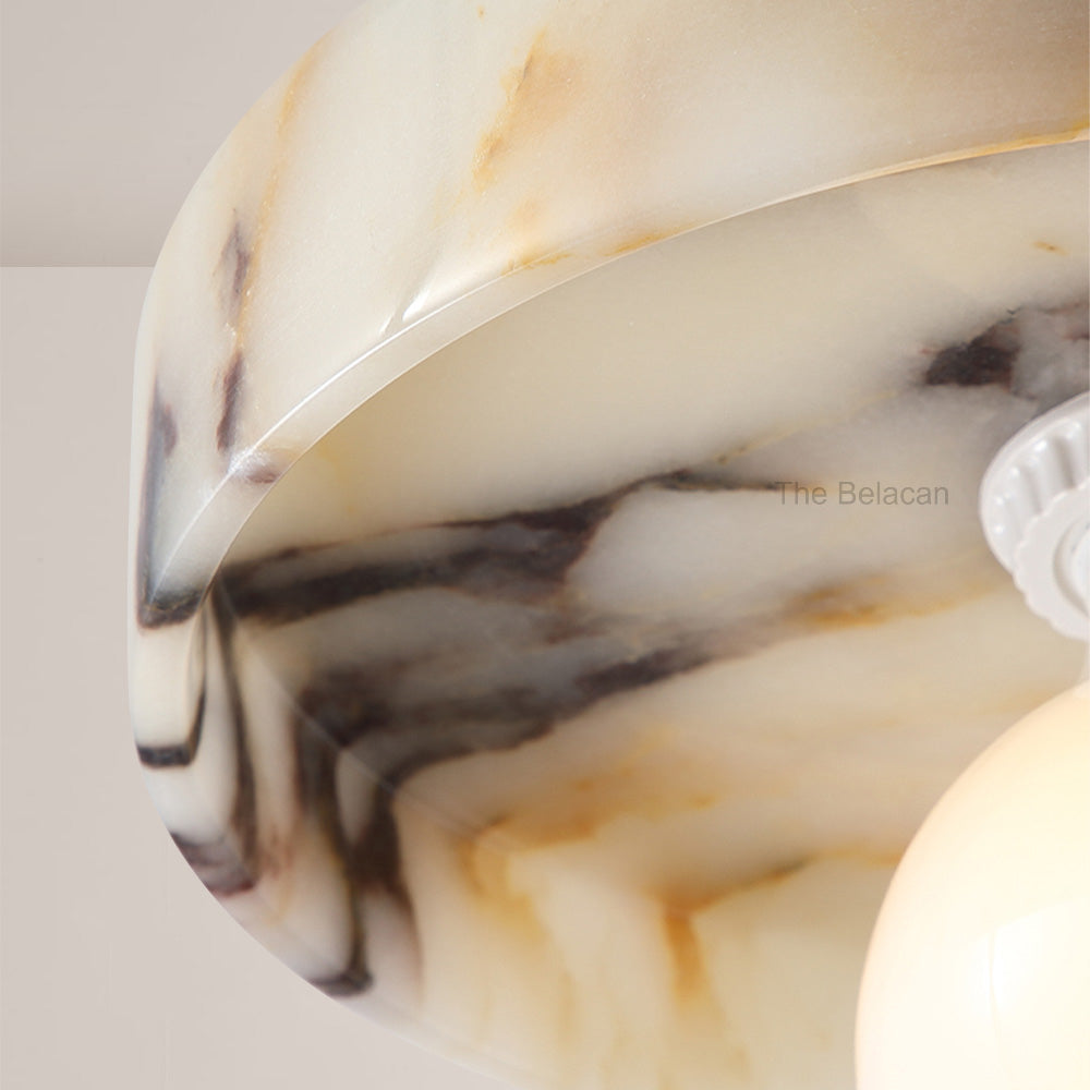Vitrella Disc-Shade Marble Pendant - thebelacan
