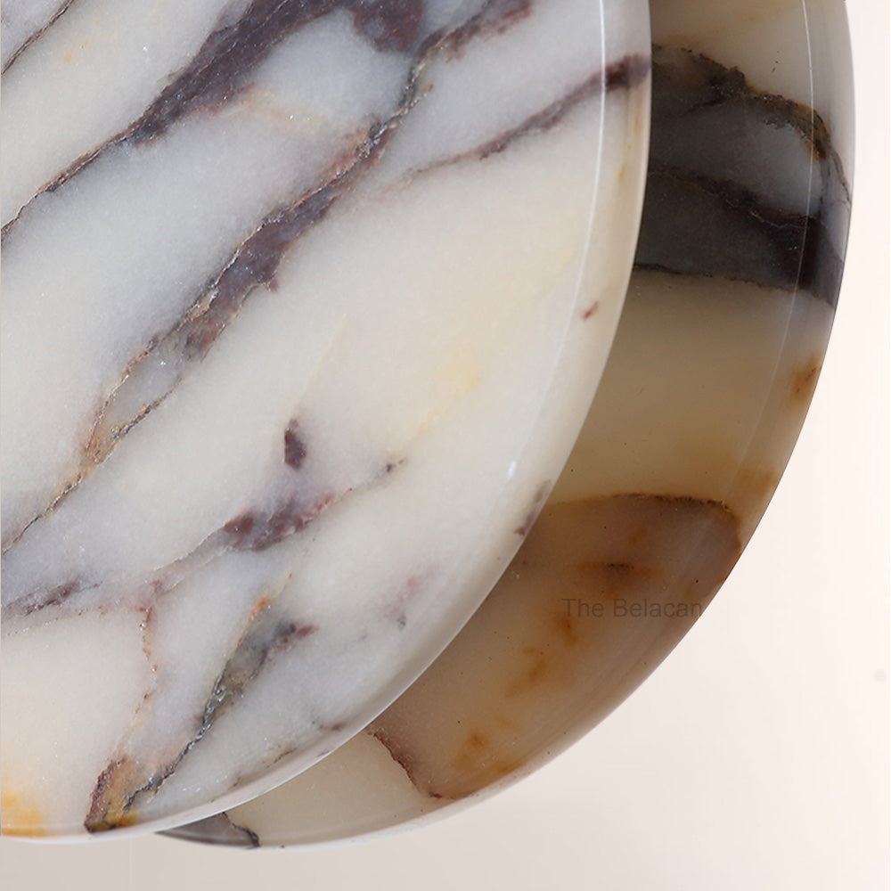 Vitrella Disc-Shaped Marble Pendant - thebelacan