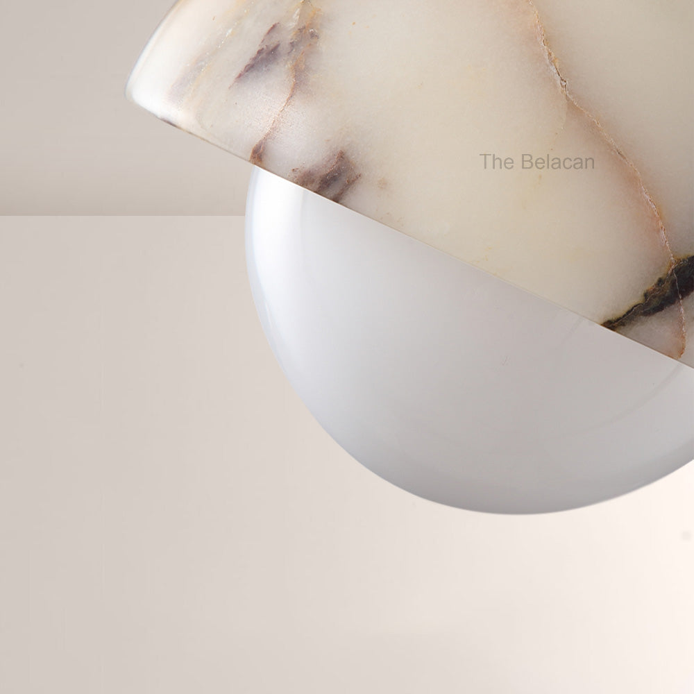 Vitrella Dome-Shaped Marble Pendant(2/3-Head) - thebelacan