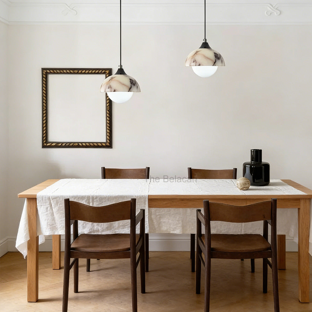 Vitrella Dome-Shaped Marble Pendant(2/3-Head) - thebelacan