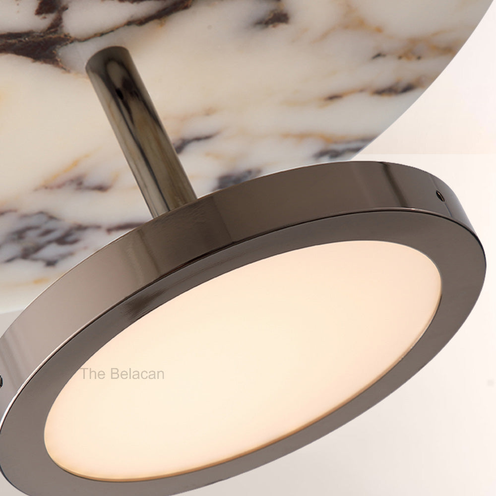 Vitrella Double-Disc Marble Pendant - thebelacan