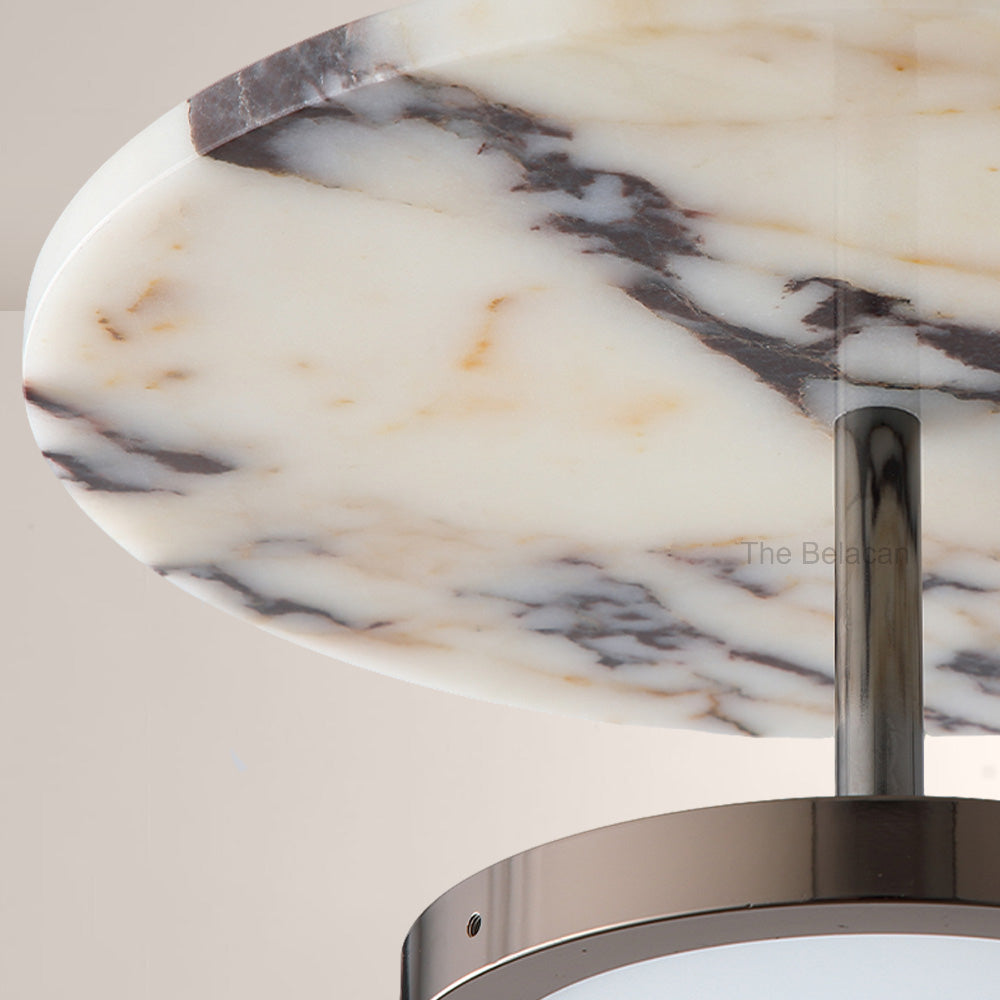 Vitrella Double-Disc Marble Pendant - thebelacan