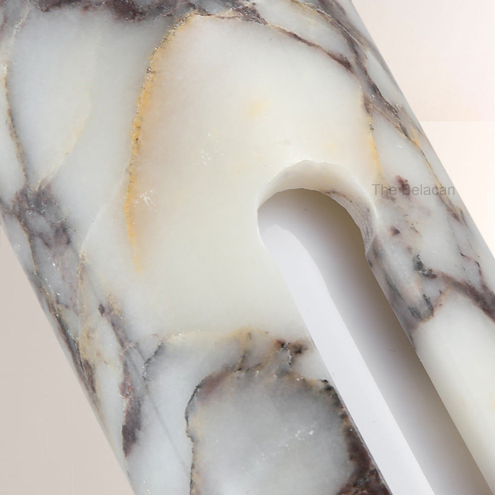 Vitrella Layered Cylindrical Marble Pendant - thebelacan