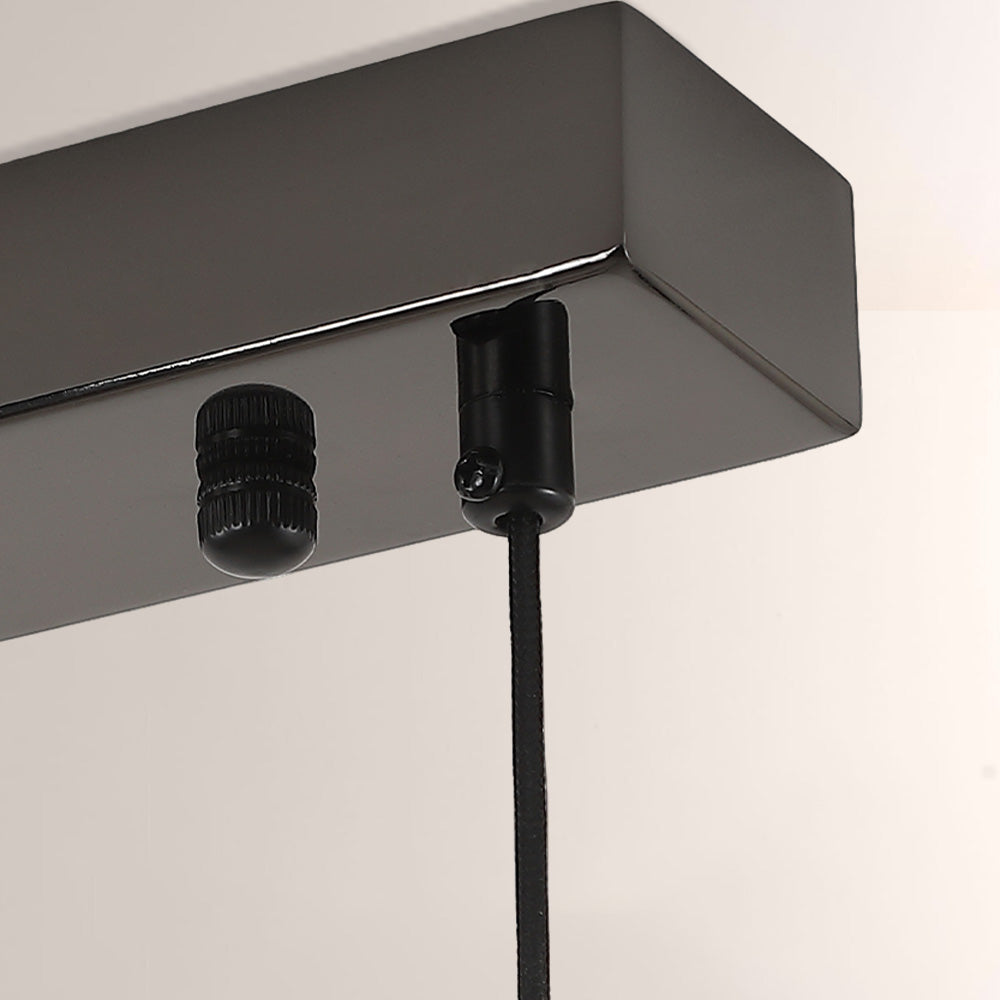 Vitrella Linear Marble-Effect Chandelier - thebelacan