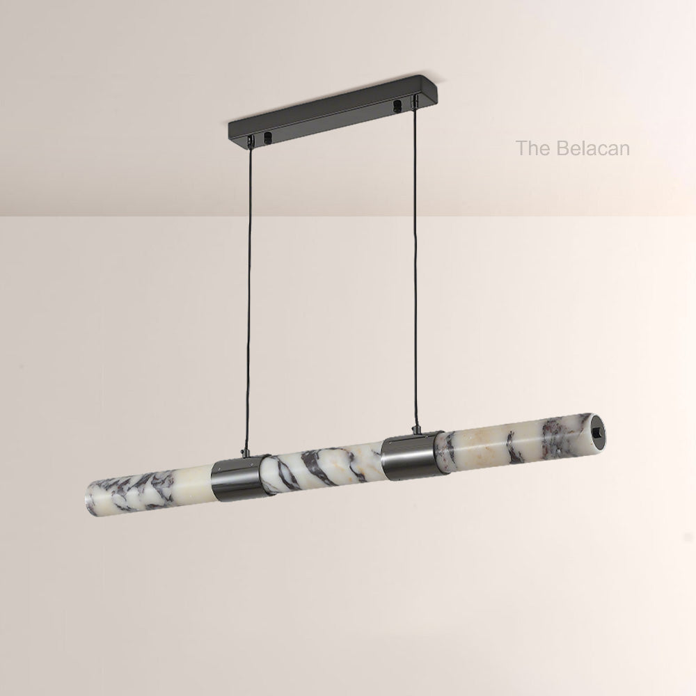 Vitrella Linear Marble Chandelier - thebelacan