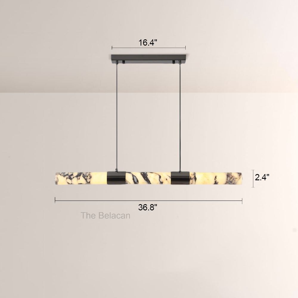 Vitrella Linear Marble Chandelier - thebelacan