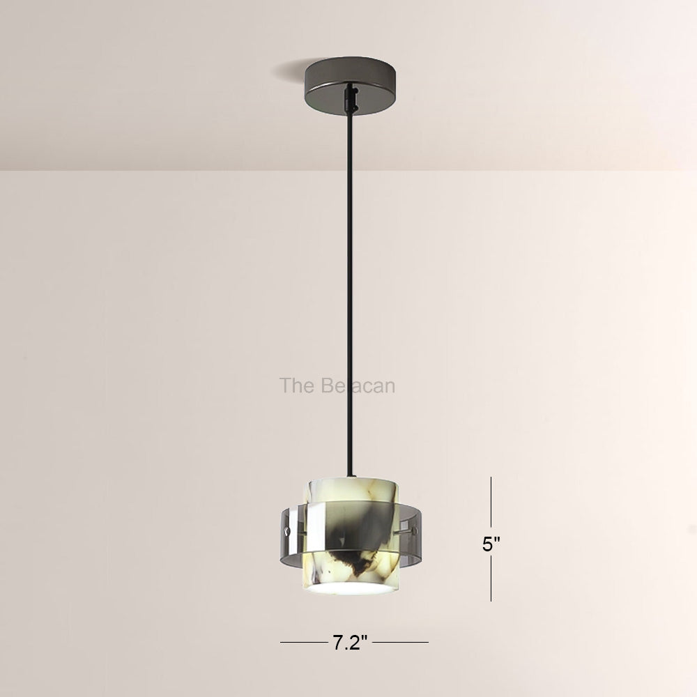 Vitrella Marble Cylinder Pendant(1/2/3-Head) - thebelacan