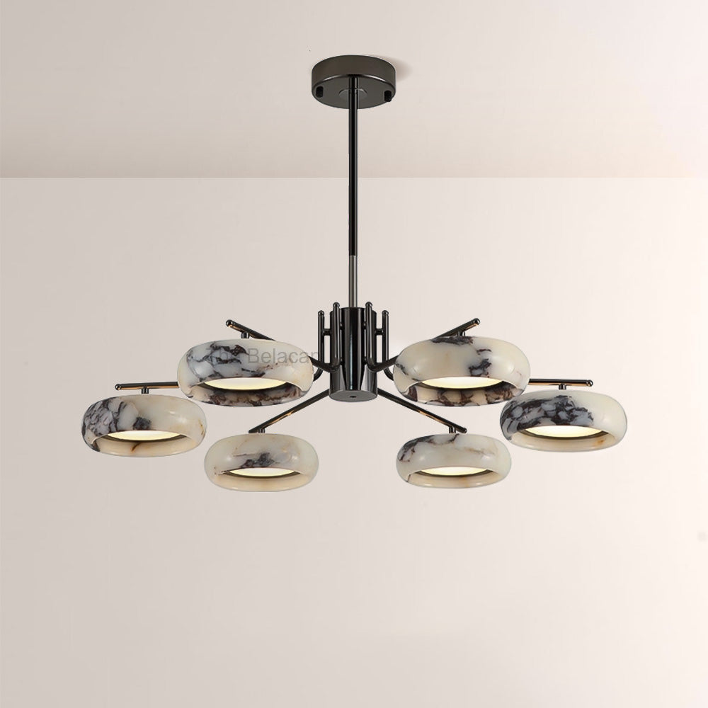 Vitrella Multi-Ring Marble Chandelier - thebelacan