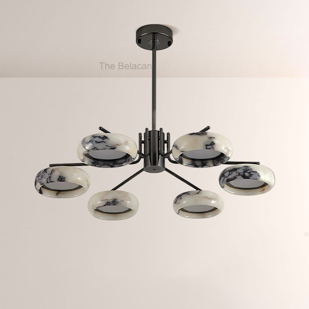 Vitrella Multi-Ring Marble Chandelier - thebelacan