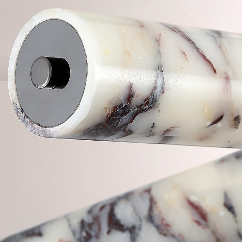 Vitrella Radial Cylinder Marble Chandelier - thebelacan