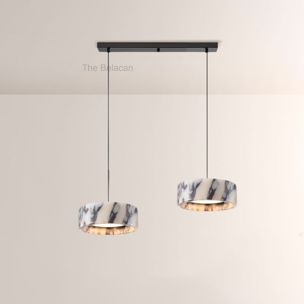 Vitrella Ring-Shaped Marble Pendant(2/3-Head) - thebelacan