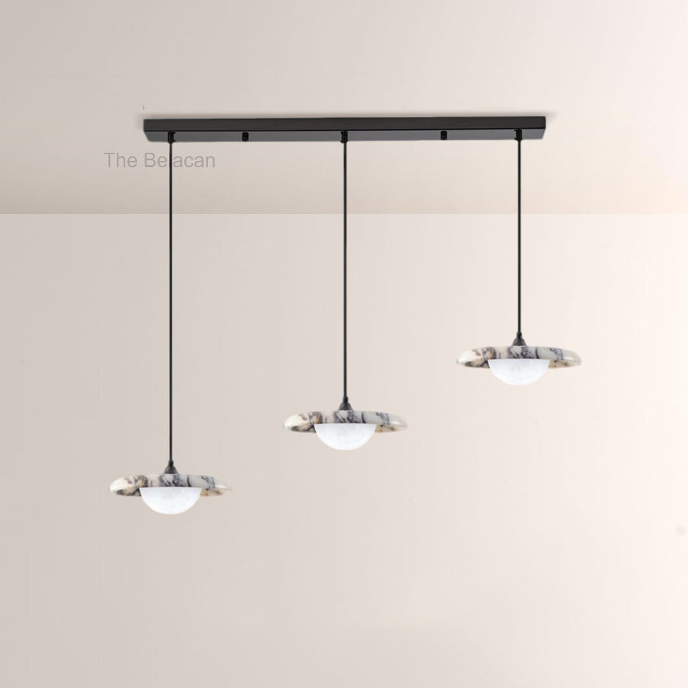 Vitrella Saucer Globe Marble Chandelier - thebelacan