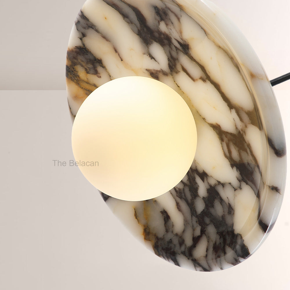 Vitrella Saucer Globe Marble Chandelier - thebelacan