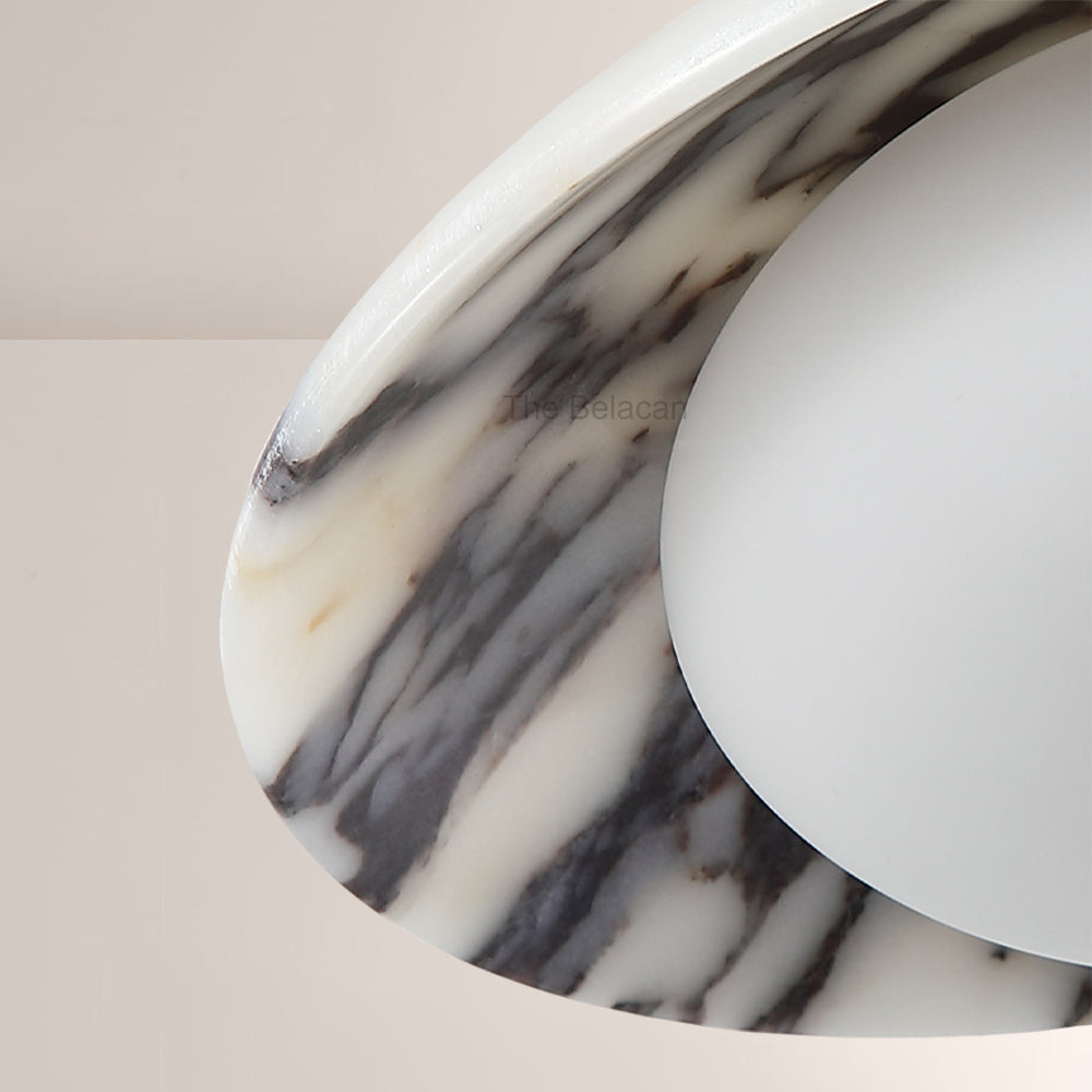 Vitrella Saucer-Shaped Marble Pendant(1/2/3-Head) - thebelacan