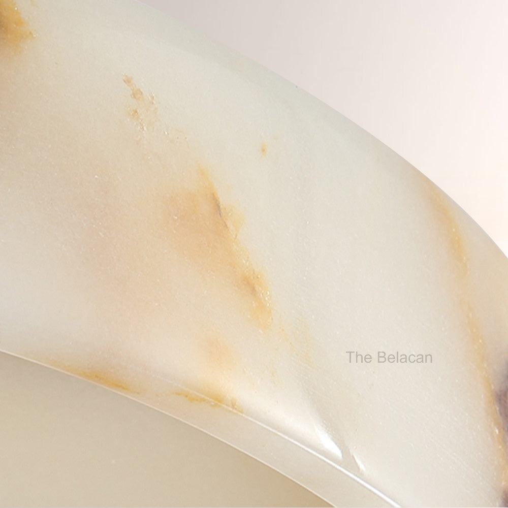 Vitrella Single-Ring Marble Chandelier - thebelacan