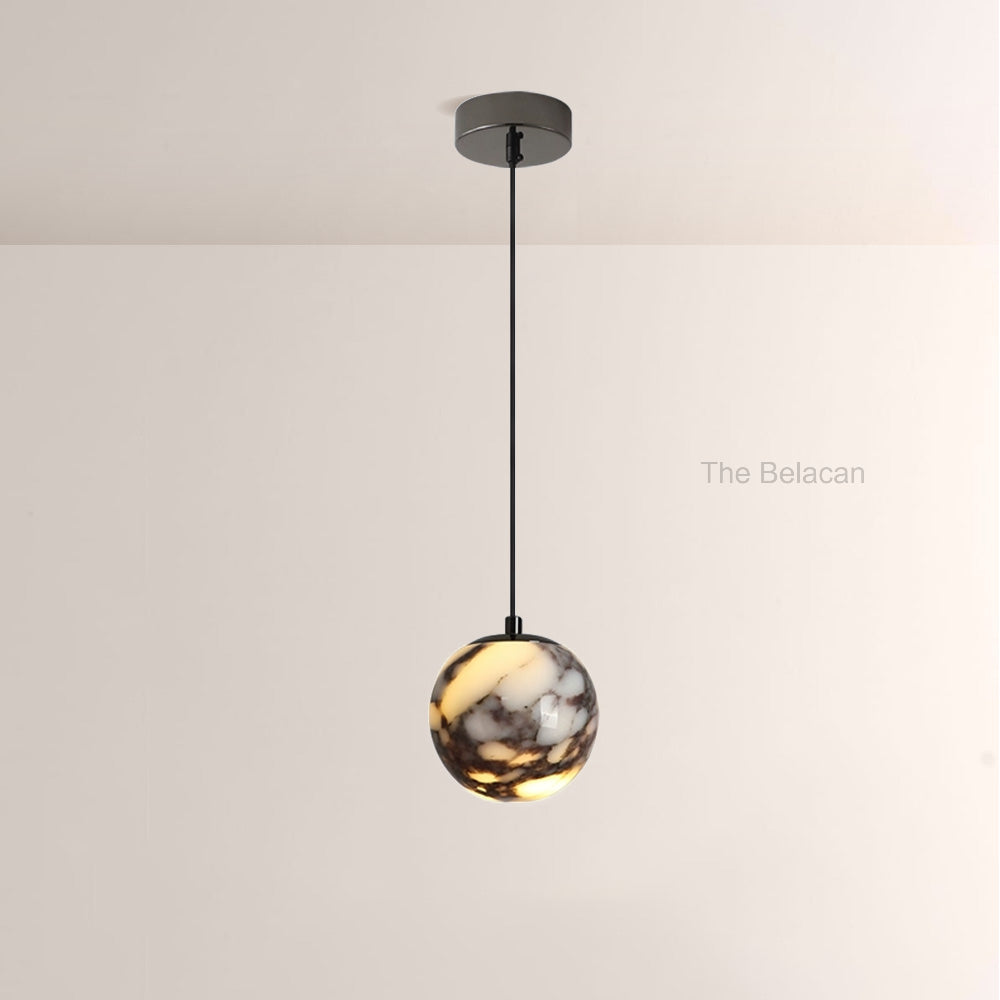 Vitrella Spherical Marble Pendant - thebelacan