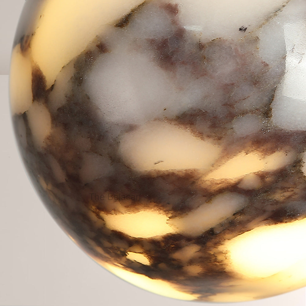 Vitrella Spherical Marble Pendant - thebelacan