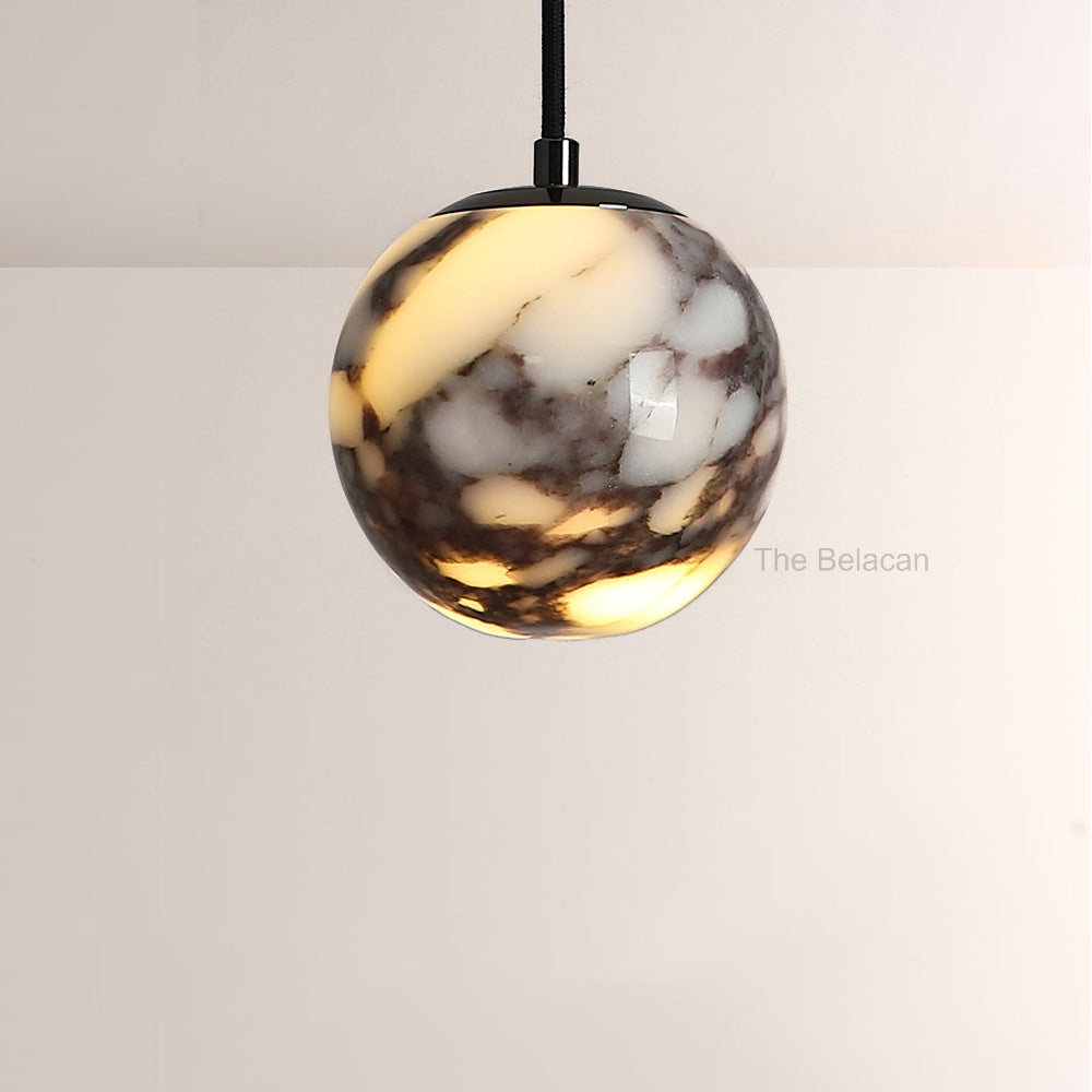 Vitrella Spherical Marble Pendant - thebelacan