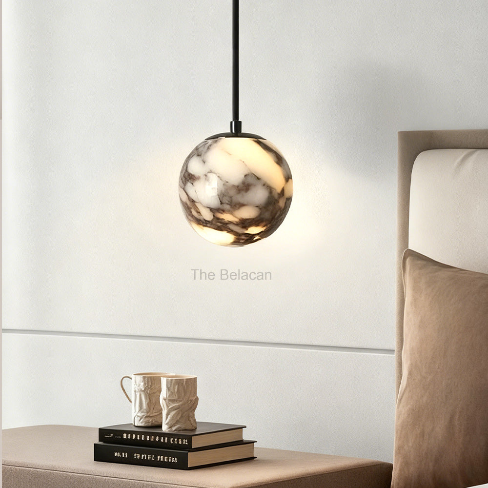 Vitrella Spherical Marble Pendant - thebelacan