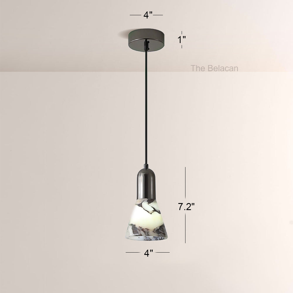 Vitrella Tapered Marble Shade Pendant(1/2/3-Head) - thebelacan