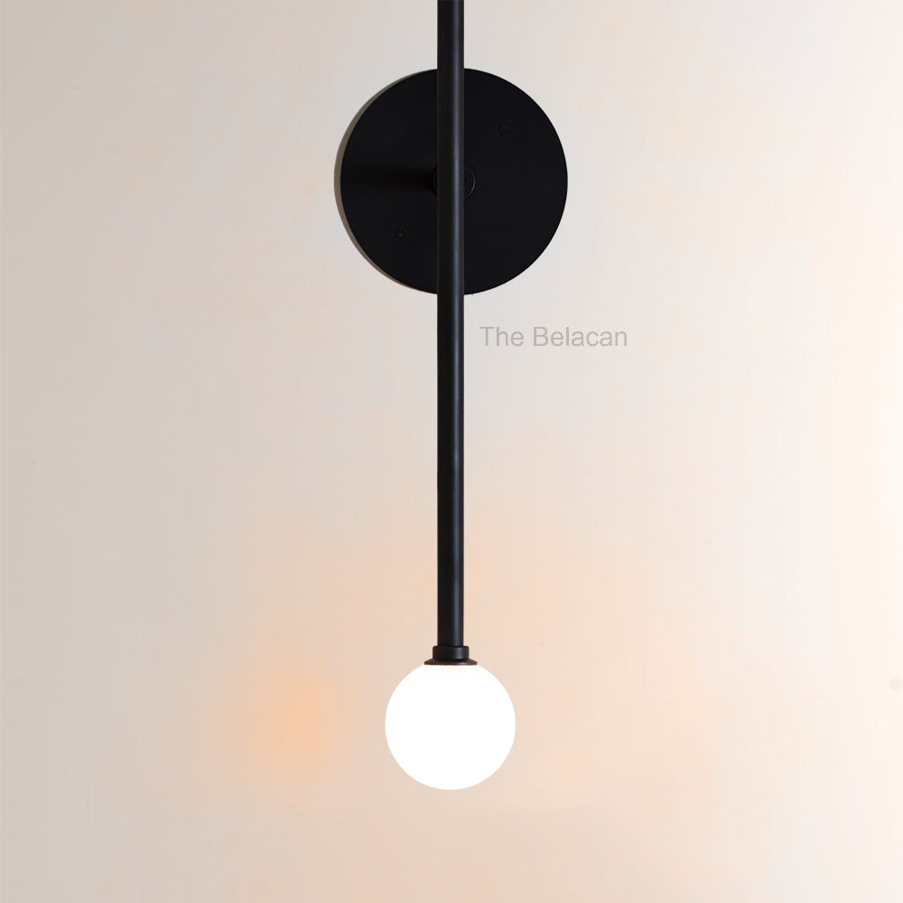 Voyant Sculptural Arc Globe Wall Sconce - thebelacan