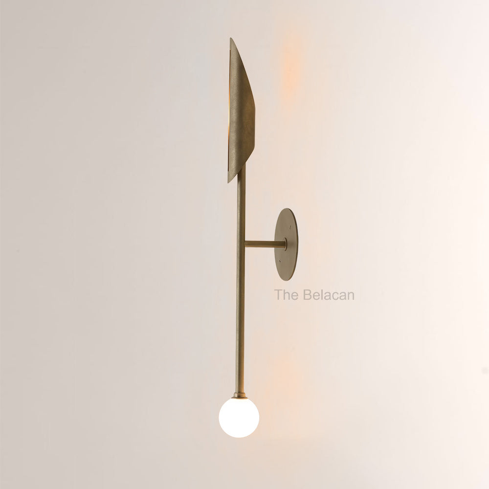 Voyant Sculptural Arc Globe Wall Sconce - thebelacan