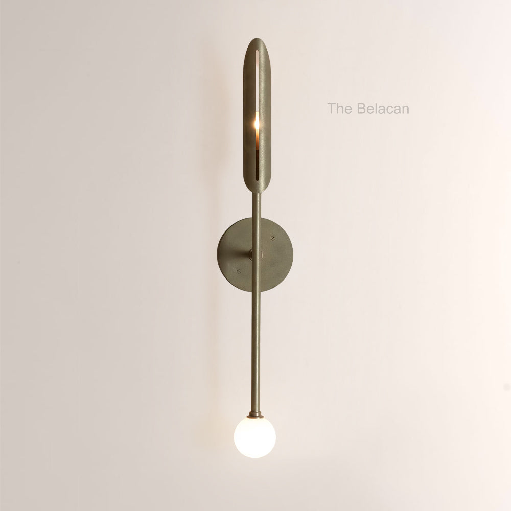Voyant Sculptural Arc Globe Wall Sconce - thebelacan