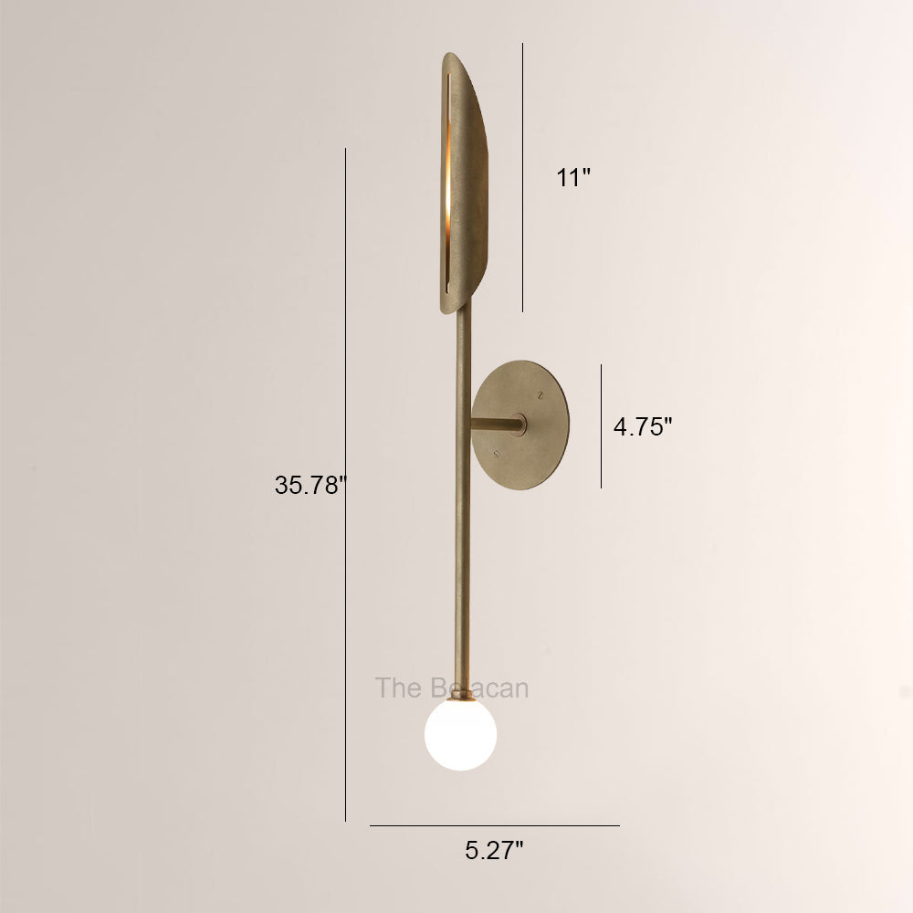 Voyant Sculptural Arc Globe Wall Sconce - thebelacan