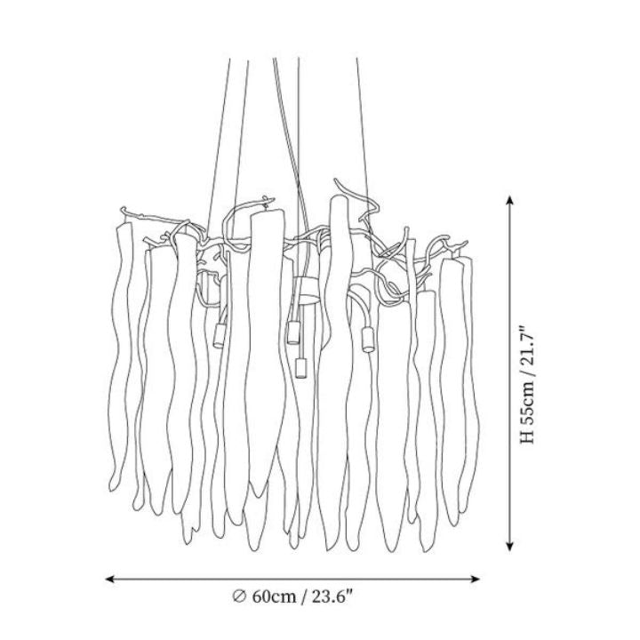 Waterfall Crystal Branch Chandelier - thebelacan