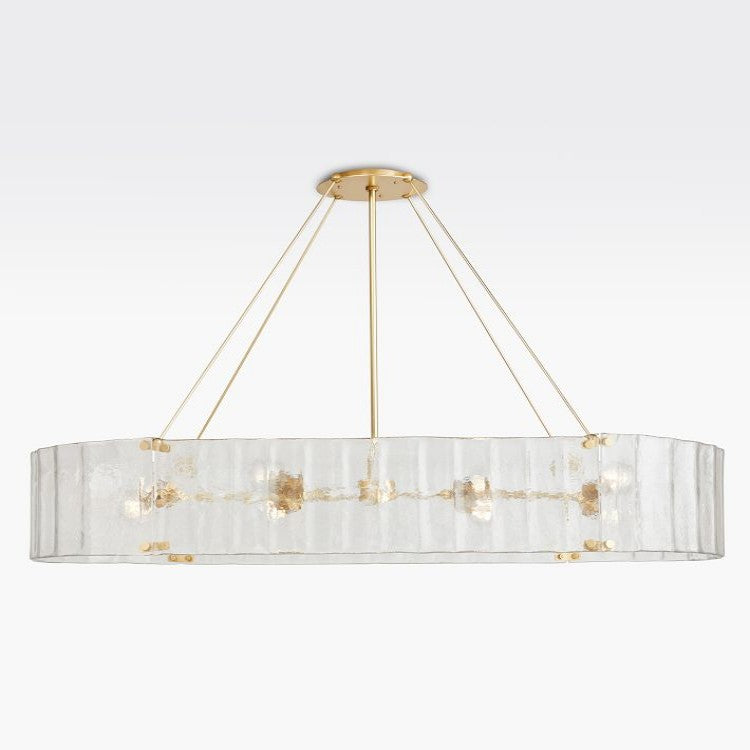 Willamette Oval Crystal Chandelier 60" - thebelacan