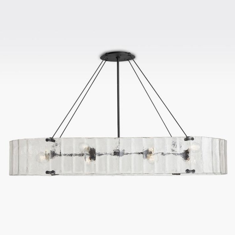 Willamette Oval Crystal Chandelier 60" - thebelacan