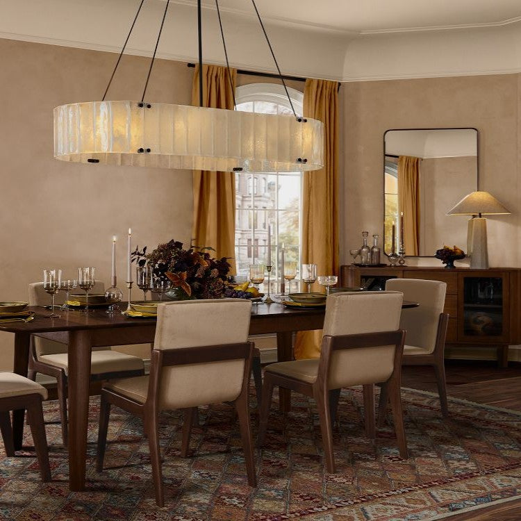 Willamette Oval Crystal Chandelier 60" - thebelacan