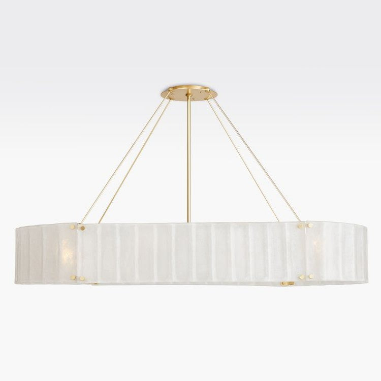 Willamette Oval Crystal Chandelier 60" - thebelacan