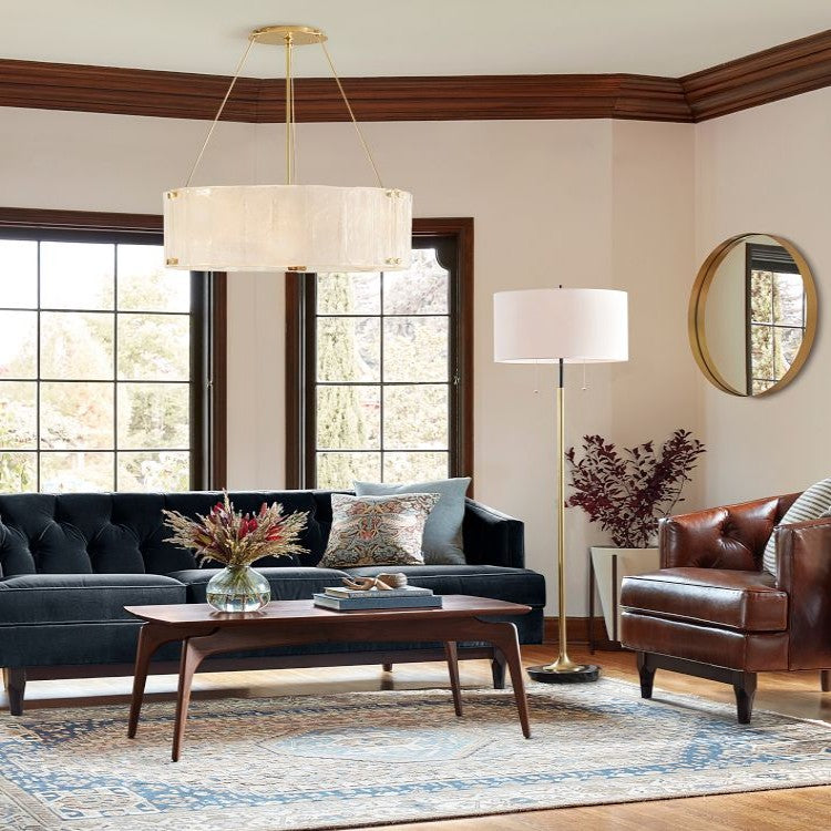 Willamette Round Crystal Chandelier 32" - thebelacan