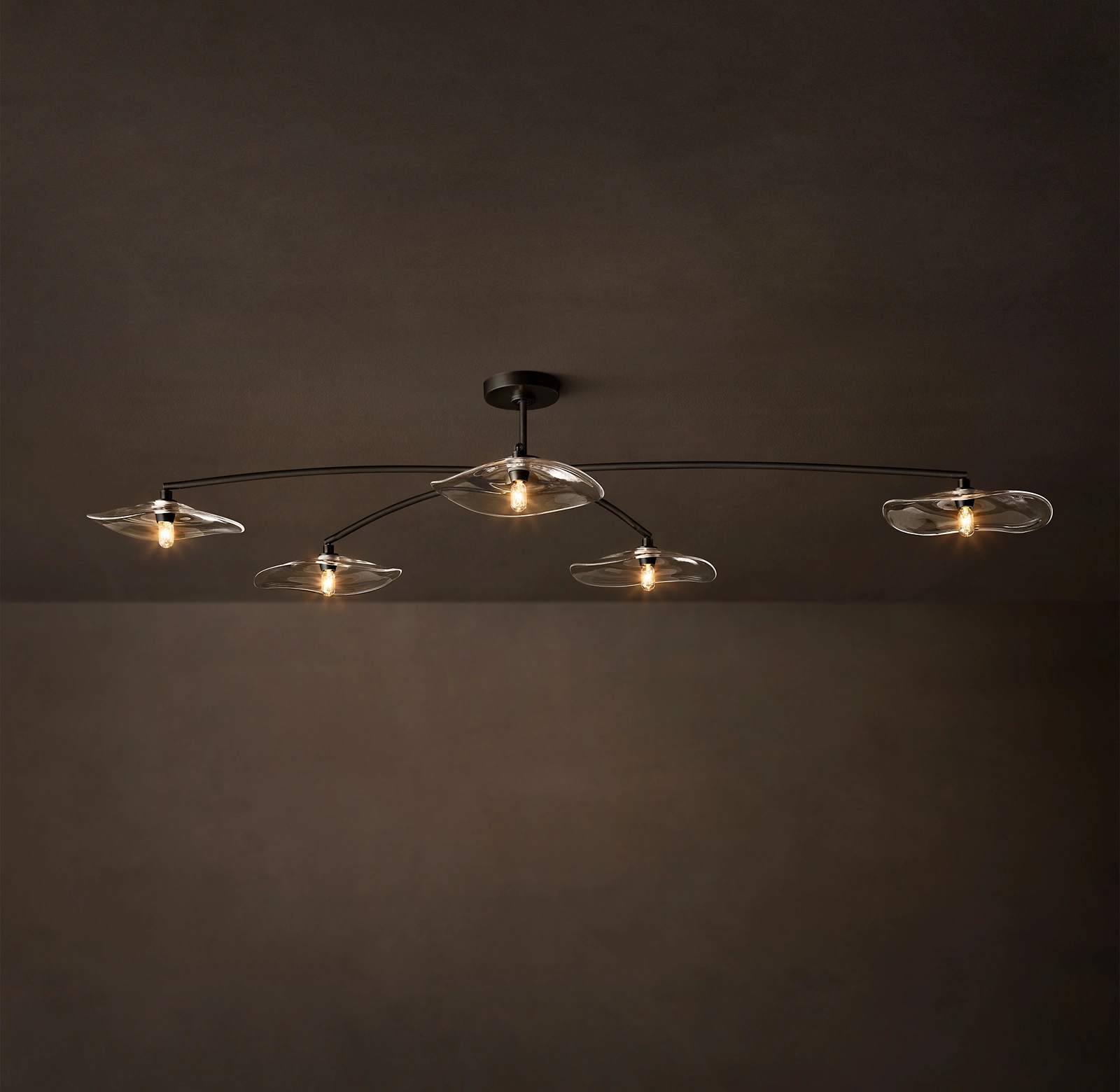 Licy Clear Glass Flushmount