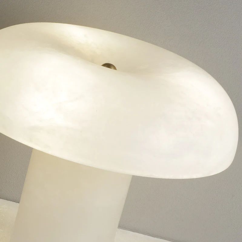 Alabaster Mushroom Table Lamp - thebelacan