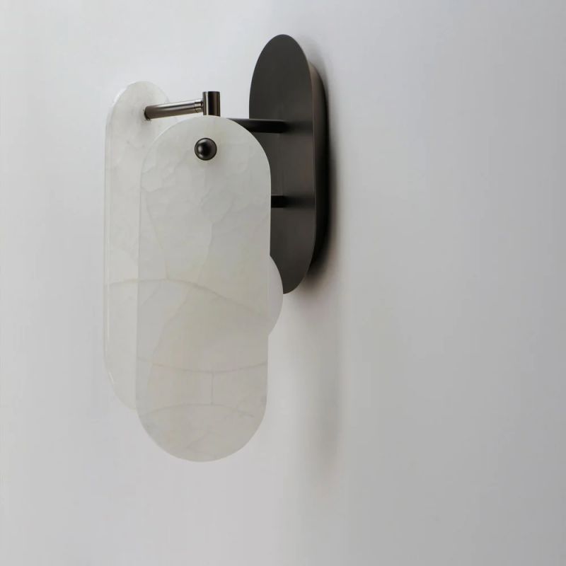 Studio M Alabaster Megalith Wall Sconce - thebelacan