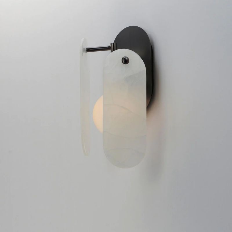 Studio M Alabaster Megalith Wall Sconce - thebelacan