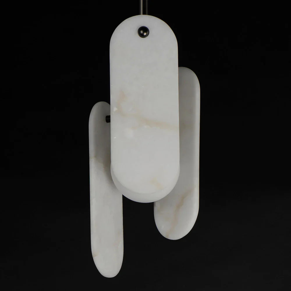 Studio M Alabaster Megalith Single Pendant - thebelacan