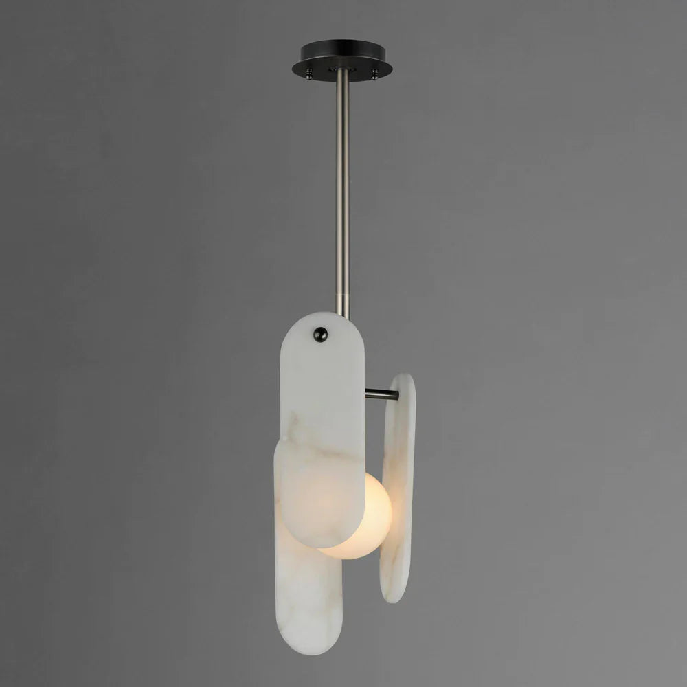 Studio M Alabaster Megalith Single Pendant - thebelacan