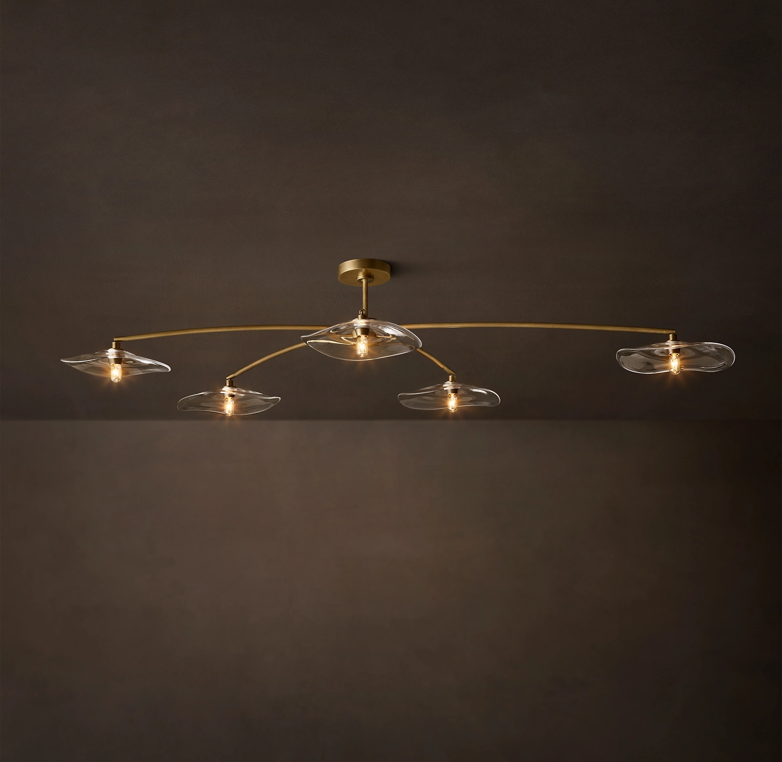 Licy Clear Glass Flushmount