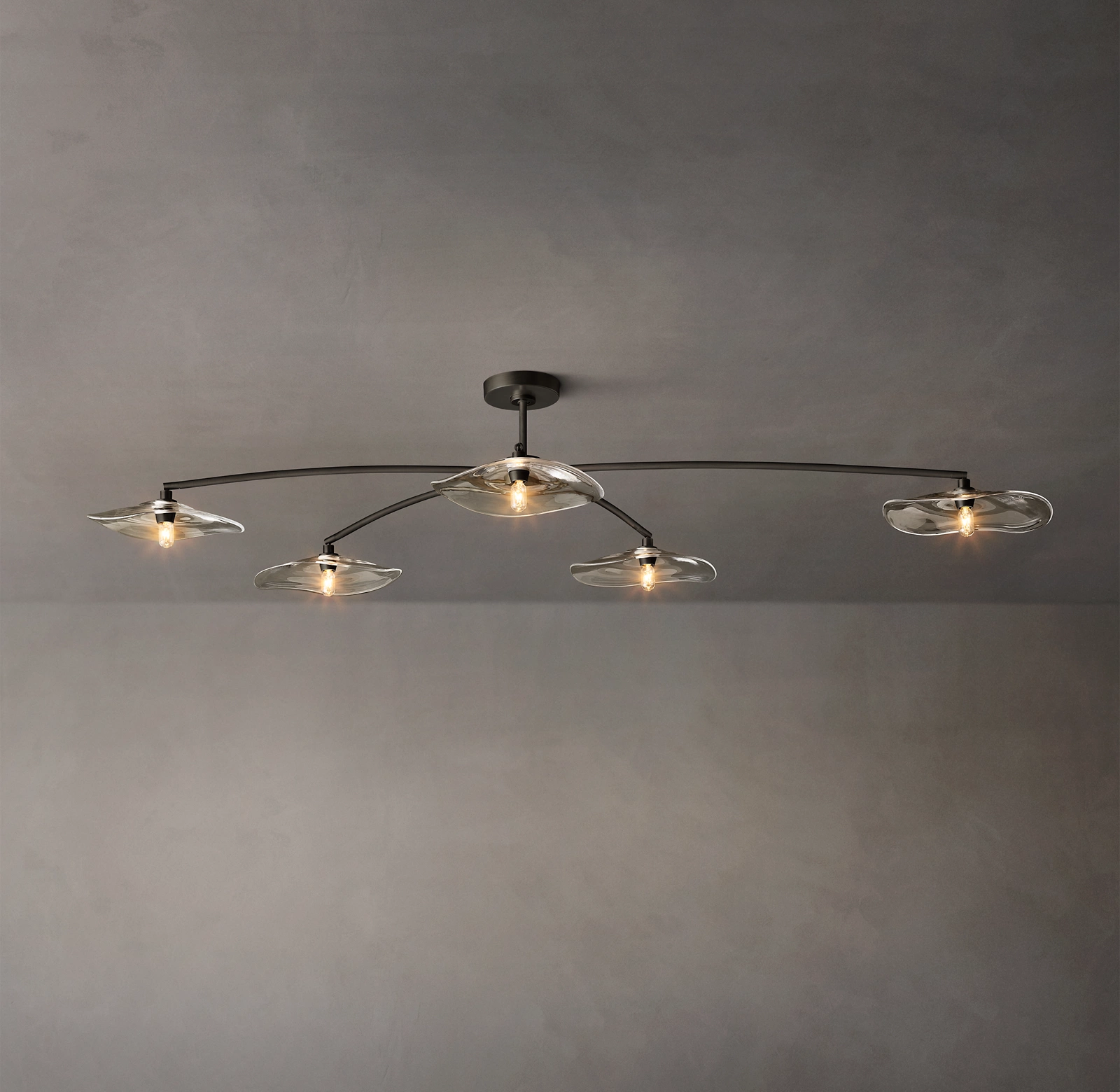 Licy Clear Glass Flushmount